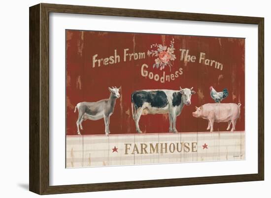 Farm Patchwork II-Danhui Nai-Framed Art Print