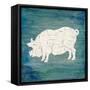 Farm Pig-LightBoxJournal-Framed Stretched Canvas