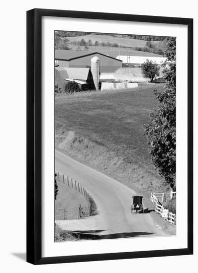 Farm Road, Ohio-null-Framed Art Print