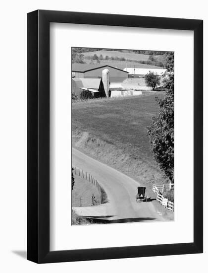 Farm Road, Ohio-null-Framed Art Print