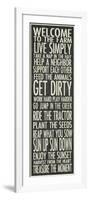 Farm Rules-Erin Clark-Framed Giclee Print