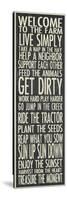 Farm Rules-Erin Clark-Stretched Canvas