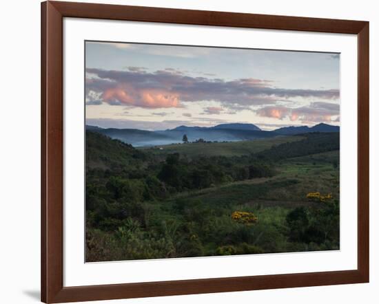 Farm Scene at Sunset in Chapada Diamantina National Park-Alex Saberi-Framed Photographic Print