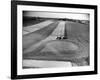 Farm Scene of Tractor in Ploughed Field-Alfred Eisenstaedt-Framed Photographic Print