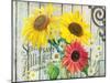 Farm Seed Sunflowers-Art Licensing Studio-Mounted Giclee Print