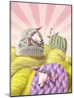 Farm Sheep Yarn-Margaret Wilson-Mounted Giclee Print