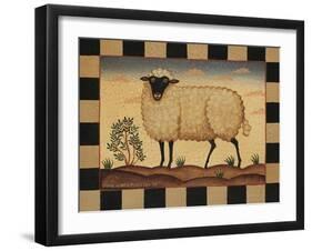 Farm Sheep-Diane Pedersen-Framed Art Print