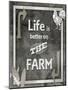 Farm Sign_Life is Better-LightBoxJournal-Mounted Giclee Print