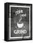 Farm Sign_Rise And Grind-LightBoxJournal-Framed Stretched Canvas