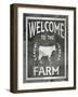 Farm Sign_Welcome To The Farm-LightBoxJournal-Framed Giclee Print