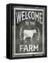 Farm Sign_Welcome To The Farm-LightBoxJournal-Framed Stretched Canvas