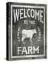 Farm Sign_Welcome To The Farm-LightBoxJournal-Stretched Canvas