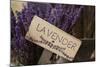 Farm Sign with Dried Lavender for Sale at Lavender Festival, Sequim, Washington, USA-Merrill Images-Mounted Photographic Print