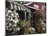 Farm Stand in Red Barn with Flowers, Long Island, New York, USA-Merrill Images-Mounted Photographic Print