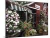 Farm Stand in Red Barn with Flowers, Long Island, New York, USA-Merrill Images-Mounted Photographic Print