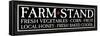 Farm Stand Wooden Sign-ALI Chris-Framed Stretched Canvas