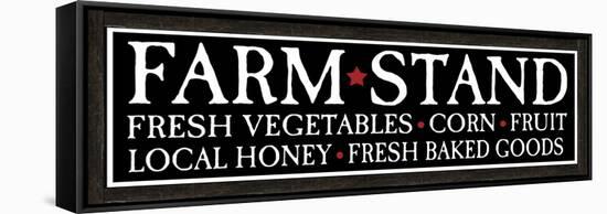 Farm Stand Wooden Sign-ALI Chris-Framed Stretched Canvas