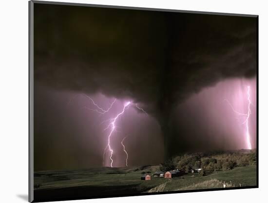 Farm Threatened by Tornado-Jim Zuckerman-Mounted Photographic Print