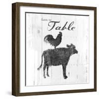 Farm to Chicken & Cow-OnRei-Framed Art Print