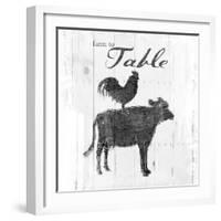 Farm to Chicken & Cow-OnRei-Framed Art Print