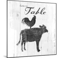 Farm to Chicken & Cow-OnRei-Mounted Art Print