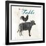 Farm To Chicken Cow-OnRei-Framed Art Print