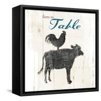 Farm To Chicken Cow-OnRei-Framed Stretched Canvas