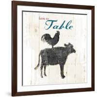 Farm To Chicken Cow-OnRei-Framed Art Print