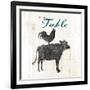 Farm To Chicken Cow-OnRei-Framed Art Print