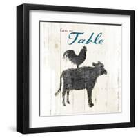 Farm To Chicken Cow-OnRei-Framed Art Print