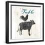 Farm To Chicken Cow-OnRei-Framed Art Print