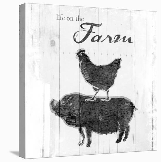 Farm to Chicken & Pig-OnRei-Stretched Canvas