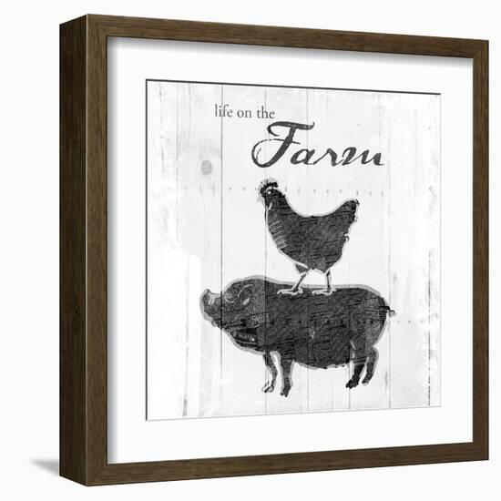 Farm to Chicken & Pig-OnRei-Framed Art Print