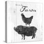 Farm to Chicken & Pig-OnRei-Stretched Canvas