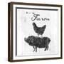 Farm to Chicken & Pig-OnRei-Framed Art Print