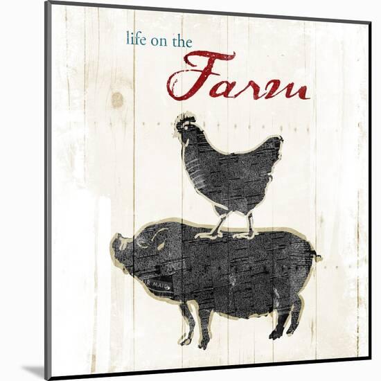 Farm To Chicken Pig-OnRei-Mounted Art Print