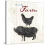 Farm To Chicken Pig-OnRei-Stretched Canvas