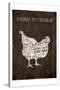 Farm To Table Chicken-Jace Grey-Stretched Canvas