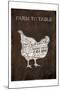 Farm To Table Chicken-Jace Grey-Mounted Art Print