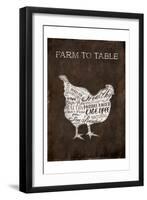 Farm To Table Chicken-Jace Grey-Framed Art Print