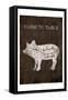 Farm To Table Cow-Jace Grey-Framed Stretched Canvas