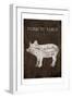 Farm To Table Cow-Jace Grey-Framed Art Print