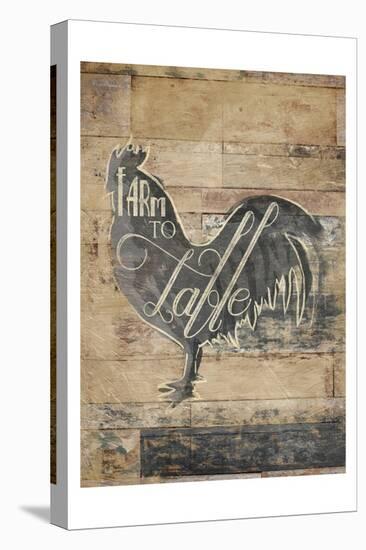 Farm To Table Rooster-OnRei-Stretched Canvas