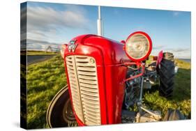 Farm Tractor, Flatey Island, Borgarfjordur, Iceland-null-Stretched Canvas