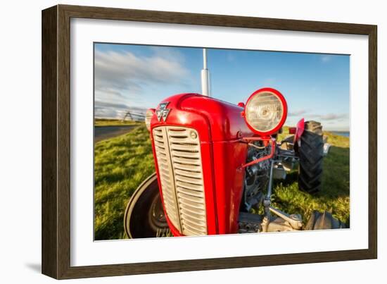 Farm Tractor, Flatey Island, Borgarfjordur, Iceland-null-Framed Photographic Print