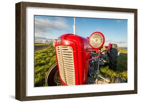 Farm Tractor, Flatey Island, Borgarfjordur, Iceland-null-Framed Photographic Print