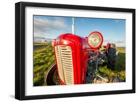 Farm Tractor, Flatey Island, Borgarfjordur, Iceland-null-Framed Photographic Print