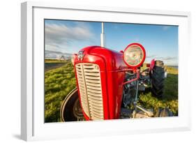 Farm Tractor, Flatey Island, Borgarfjordur, Iceland-null-Framed Photographic Print