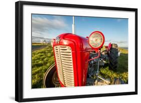 Farm Tractor, Flatey Island, Borgarfjordur, Iceland-null-Framed Photographic Print