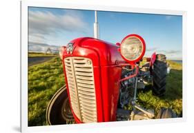 Farm Tractor, Flatey Island, Borgarfjordur, Iceland-null-Framed Photographic Print